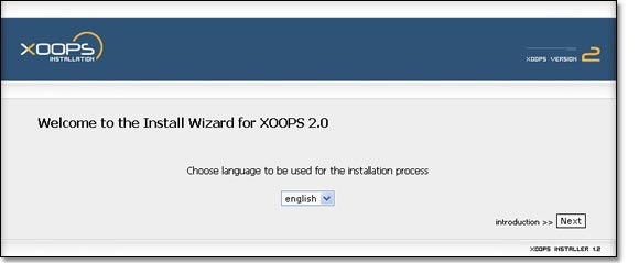 XOOPS has a Web-based install wizard that leads you through the installation process