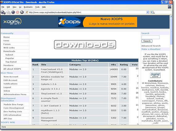 And of course users can easily see which downloads are more popular or best rated by other users