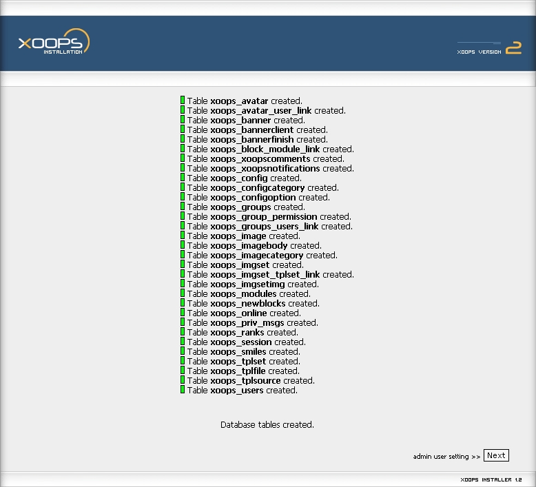 A lot happened here. You now have a table-populated database.